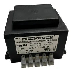 Transformateur 100va 230/12v 50-60hz Ip-00 Power Strip Tp31100