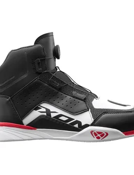 Scarpe Moto VYPER WP Nero Bianco Rosso taglia 46 - Ixon - FashionsVida