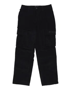 Pantalone Lungo Uomo Genesis Corduroy Cargo Pant Black - PRIMITIVE - FashionsVida