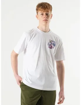 Mens White Sporeswear T-Shirt - Male - White - Small - Hikerdelic - FashionsVida