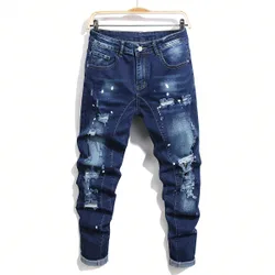 Jeans De Hombre Estrechos Desgastados 29