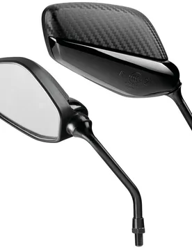 Specchi Retrovisori Moto Splinter Nero Coppia taglia unica - Lampa - FashionsVida