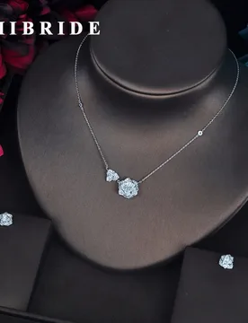 HIBRIDE Classic Flower Pendant Jewelry Sets For Women Dress Accessories Pendientes Luxury Jewelry Set Aretes de mujer N-625 - Aliexpress - FashionsVida