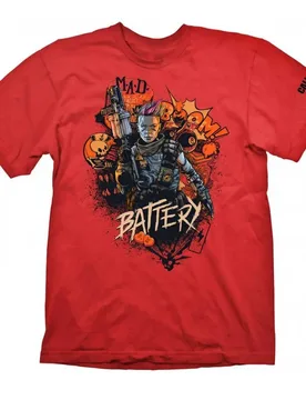Ops 4 Battery Red T-shirt à Manches Courtes Call Of Duty Red S unisex - DIFUZED - FashionsVida