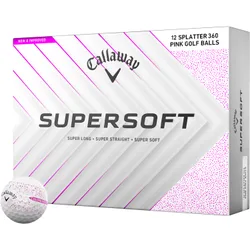 Golfbälle Supersoft Splatter 360 - 12er Pack , pink