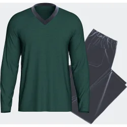 Pijama largo de hombre en terciopelo térmico