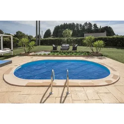 Summer Cover For Oval Pool Blue 478 x 338 cm unisex