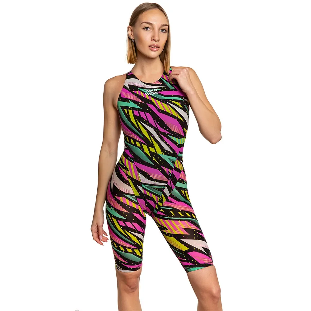 Bodyshell Open Back Competition Swimsuit Multicolor S9 XL Women - Mad Wave - FashionsVida