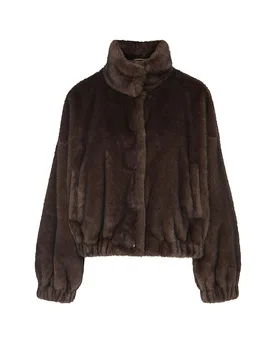 Veste façon fourrure WKDANEMONE marron 44 - Max Mara - FashionsVida