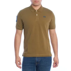 Ymp300-Pk001 Mens Slim Fit Short Sleeve Polo Shirt - Green - Size 2xl
