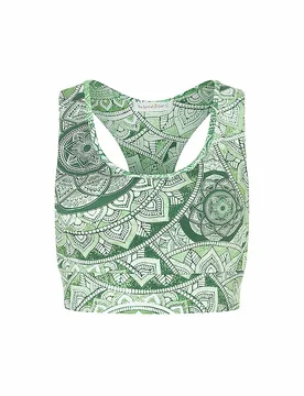 Sujetador deportivo Flow para mujer verde S - Spirit Of Om - FashionsVida