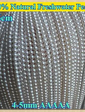 Natural Freshwater Pearl 4-5mm AAAAA Round Genuine Bead Jewelry Making DIY Women Necklace Bracelet Accessories Wedding - Aliexpress - FashionsVida