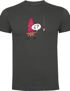 Squid Short Sleeve T-shirt Dark Grey S Men - Kruskis - FashionsVida