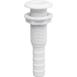 Flush Flange Thru-hull White 38 mm unisex
