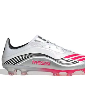 Chaussures De Football F50 Messi Pro Fg Ftwr White / Lucid Red / Silver Met EU 44 - Adidas - FashionsVida