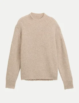 Relaxed-Fit Strickpullover Beige M - Tom Tailor Denim - FashionsVida