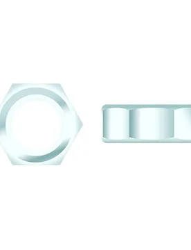 Stainless Steel Chrome Plated Hexagonal Nut 50 Units Grey 1/4-20 unisex - Seachoice - FashionsVida