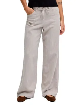 Pantalon Taille Haute Zoe Fika Wide Jjxx Feather Gray / Melange XL - Jack & jones - FashionsVida