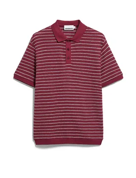 Poloshirt MAARIO rosso S - Armedangels - FashionsVida