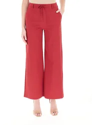 Pantalone wide leg ROSSO L