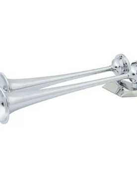 Dual Air Horn 12v Silver One Size unisex - Marinco - FashionsVida
