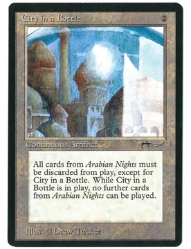 City in a Bottle Arabian Nights - Magic: The Gathering - FashionsVida