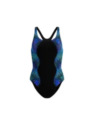 Bañador de mujer Print Medalist gris 40