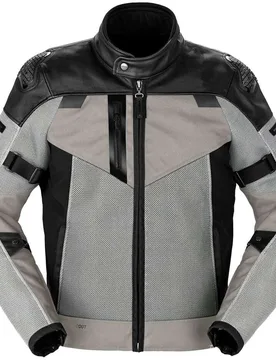 Giubbotto Moto in Pelle VENT PRO Nero Ghiaccio taglia 50 - Spidi - FashionsVida