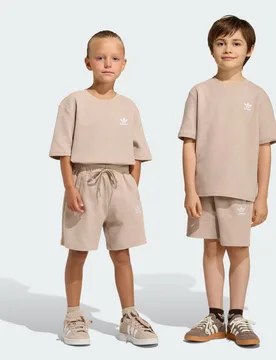 Set di magliette corte in waffle 5-6A Stone Khaki - Adidas - FashionsVida