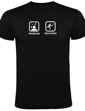 Problem Solution Smash Short Sleeve T-shirt Black L - Kruskis - FashionsVida