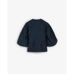 Blazer de mujer slim fit en tejido jacquard