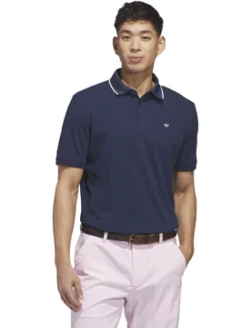 Golf Originals Polo F Solid LC, indigo/weiss l - Adidas - FashionsVida