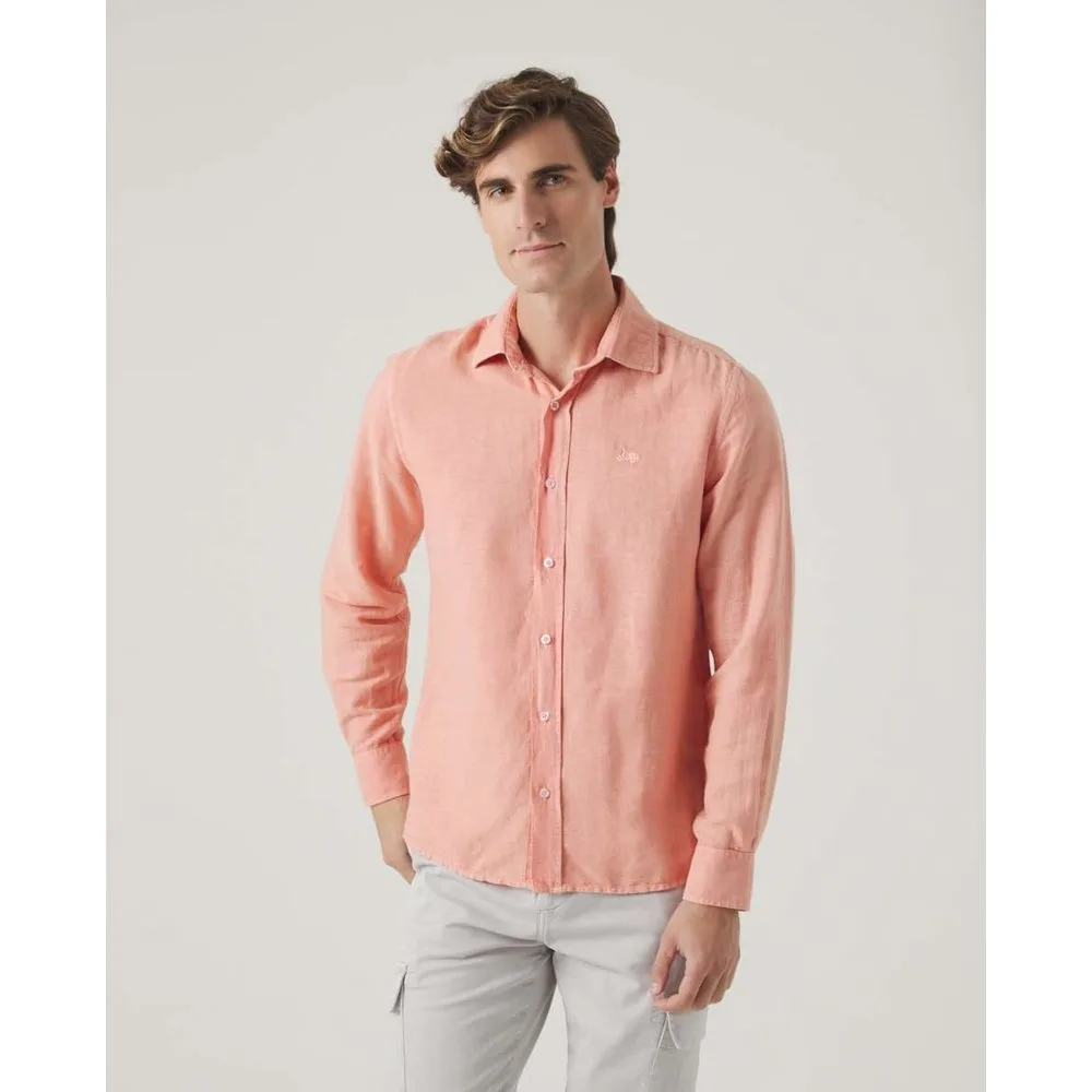 Camisa de hombre corte regular lisa - Scotta 1985 - FashionsVida