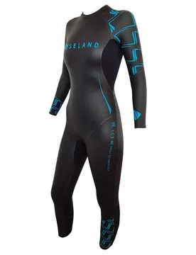 H.qs-40 Triathlon Woman Long Sleeve Neoprene Wetsuit Black M Women - Seland - FashionsVida