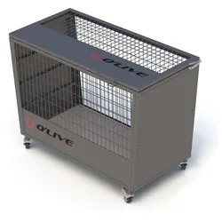 Cage De Stockage Grey 135 x 65 x 78 cm