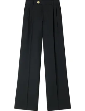 Pantalón de mujer de traje recto con raya marcada - sandro - FashionsVida