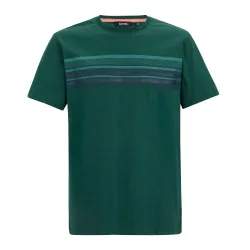 Mens Rendro T-Shirt (Mediterranea) - Medium Blue Cotton - Size 5xl