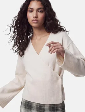 Cárdigan de mujer con escote pico - Pieces - FashionsVida