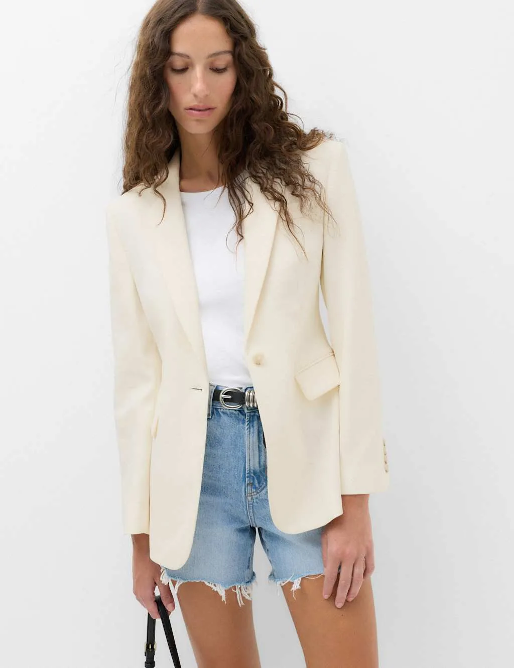 Ultimate Tailored Single Breasted Blazer Ivory female - M&S - FashionsVida