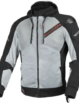 Giubbotto Moto Brero Grigio / Nero taglia S - Macna - FashionsVida