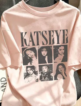 Pieza Camiseta de manga corta con estampado para niña preadolescente, ropa para estudiantes y niños pequeños, regalo de verano para niña preadoles - Shein - FashionsVida