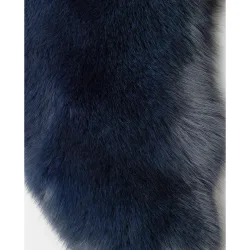 Cuello de pelo de zorro en color