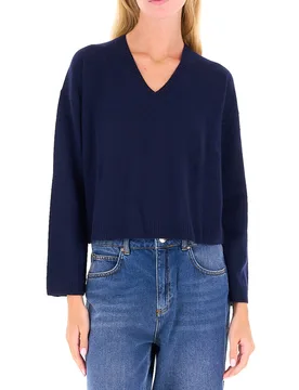 Maglione in cashmere BLU SCURO S - Pennyblack - FashionsVida