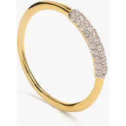 Anillo con circonitas de plata de ley