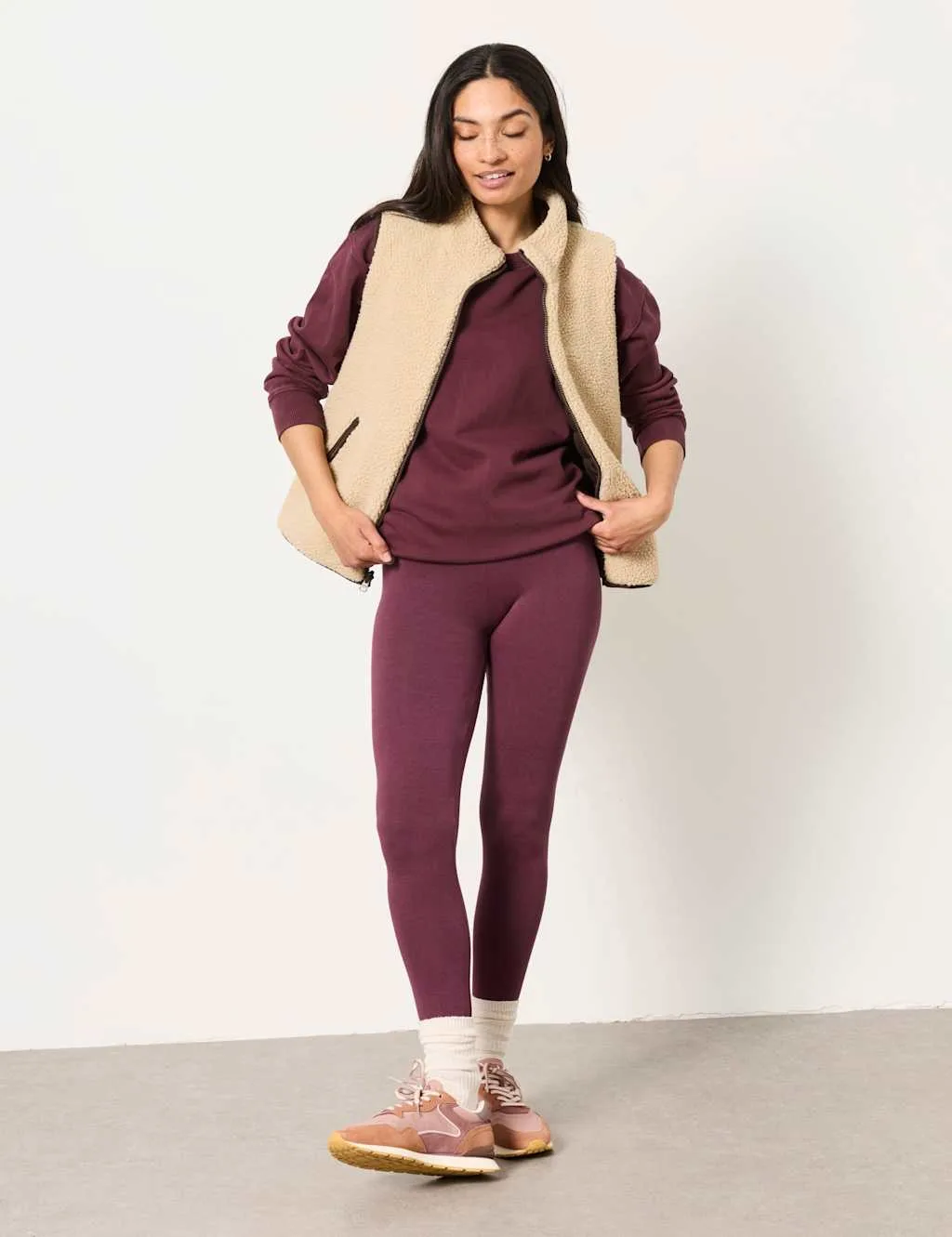 Mid Rise Leggings Plum female - Fatface - FashionsVida