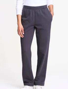 Women's Straight Hem Jog Pants 31" (79cm) inside leg in Charcoal Size: 2XL - Charcoal - Size: 2XL - Cotton Traders - FashionsVida