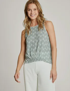 Top de mujer sin mangas estampado - Trucco - FashionsVida