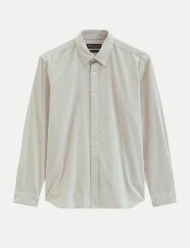 Marc O' Polo Fit Cordhemd 0914-Linen Beige XXL - Marc O'Polo - FashionsVida