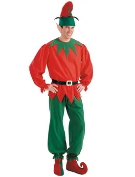 Weihnachtwichtel Kostüm Accessoire-Set 3-teilig rot-grün - CARNIVAL TOYS - FashionsVida