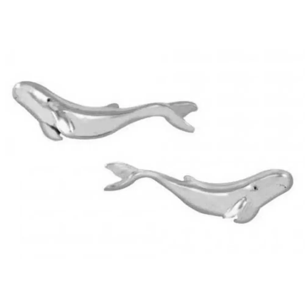 Orecchini Small Pilot Whale - Dive Silver - FashionsVida